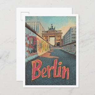 Carte Postale Berlin Allemagne Vintage voyage d'art