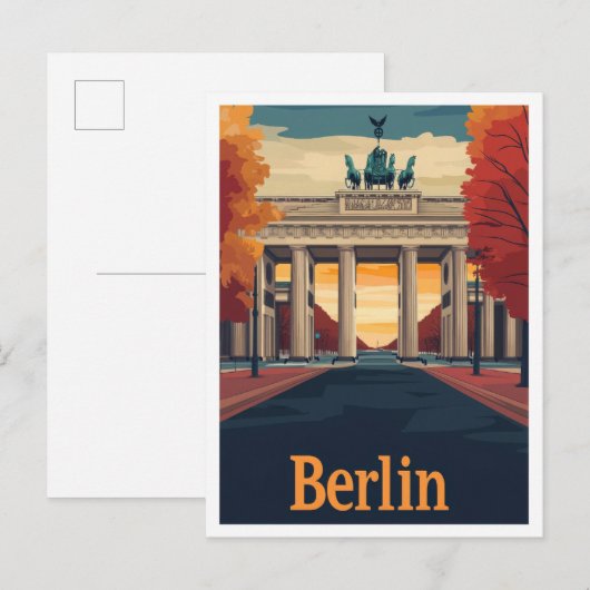 Carte Postale Berlin Allemagne Vintage voyage d'art (Devant / Derrière)