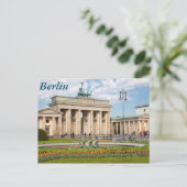 Carte Postale Berlin Brandenburger Tor (Debout devant)