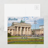 Carte Postale Berlin Brandenburger Tor (Devant / Derrière)