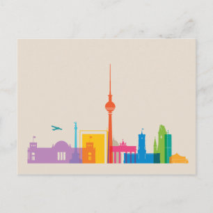 Carte Postale Berlin, Germany Cityscape