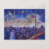 Carte Postale Berlin Impressionnante Skyline la nuit (Devant)