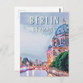 Carte Postale Berlin, la capitale animée de l'Allemagne (Devant / Derrière)