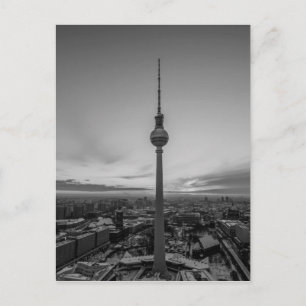 Carte Postale Berlin noire et blanche en hiver