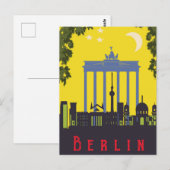 Carte Postale Berlin, Porte de brandenburg, Allemagne (Devant / Derrière)