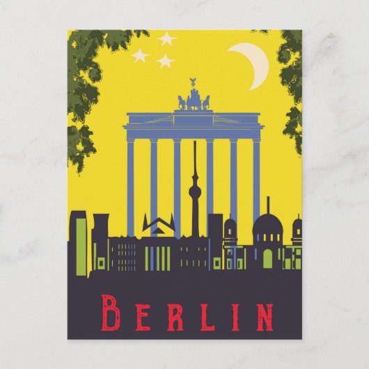 Carte Postale Berlin, Porte de brandenburg, Allemagne (Devant)