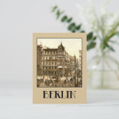 Carte Postale Berlin rétro antique Unter den Linden couleur (Debout devant)