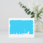 Carte Postale Berlin Skyline Farbe blau (Debout devant)