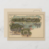 Carte Postale Berlin Spandau Pichelswerder île Litho (Devant / Derrière)