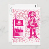 Carte Postale Berlin-Techno-Tusii doll pink (Devant / Derrière)