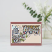 Carte Postale Berlin vintage 1890 Beer Palace Litho (Debout devant)