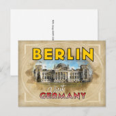 Carte Postale Berlin, Visitez l'Allemagne... (Devant / Derrière)