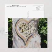 Carte Postale Berlin Wall - Nous vous aimons (Devant / Derrière)