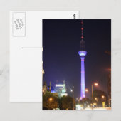 Carte Postale Berliner Fernsehturm (Devant / Derrière)