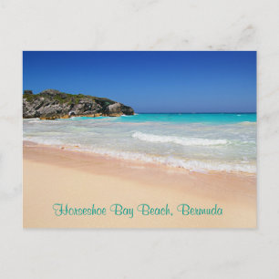 Carte Postale Bermuda Horseshoe Bay Plage de sable rose Photo Ca
