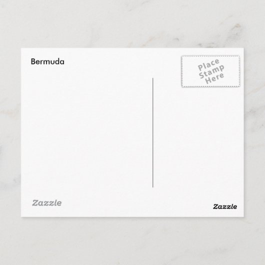 Carte Postale Bermudes (Dos)