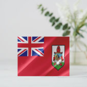 Carte Postale Bermudes - Drapeau - (Debout devant)