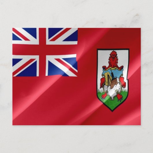 Carte Postale Bermudes - Drapeau - (Devant)
