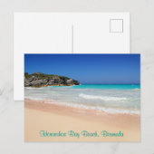 Carte Postale Bermudes Horseshoe Bay Pink Sand Beach Photo (Devant / Derrière)