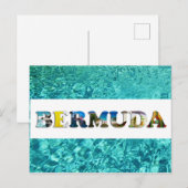 Carte Postale Bermudes Plage tropicale Bleu Océan Photos de Voya (Devant / Derrière)