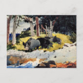 Carte Postale Bermudes Settlers, un tableau de Winslow Homer, (Devant)