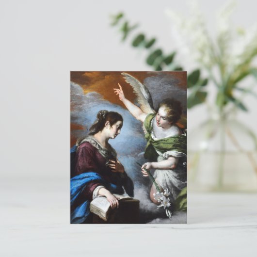 Carte Postale Bernardo Strozzi L'Annonciation (Debout devant)
