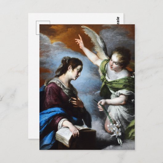 Carte Postale Bernardo Strozzi L'Annonciation (Devant / Derrière)