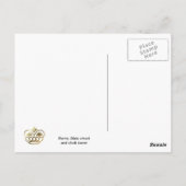 Carte Postale Berne, Main street et horloge, (Dos)