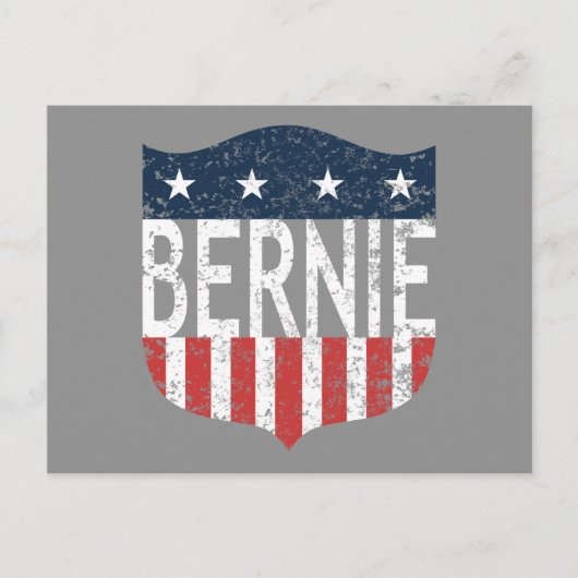 Carte Postale BERNIE étoiles et rayures (Devant)