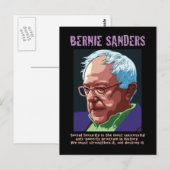 Carte Postale Bernie Sanders (Devant / Derrière)