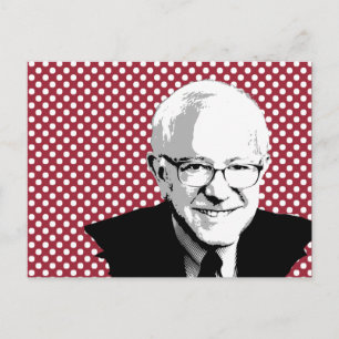 CARTE POSTALE BERNIE SANDERS POP ART