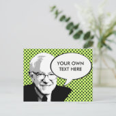 CARTE POSTALE BERNIE SANDERS POP ART (Debout devant)