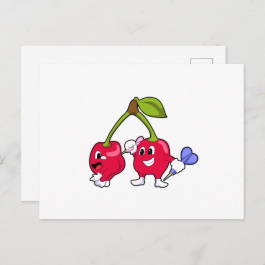 Carte Postale Berry à Darts avec Dart (Devant / Derrière)