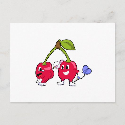 Carte Postale Berry à Darts avec Dart (Devant)