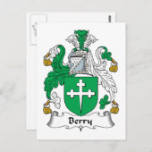 Carte Postale Berry Family Crest (Devant / Derrière)
