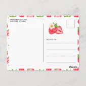 Carte Postale Berry First Strawberry 1ère fête d'anniversaire Ph (Dos)