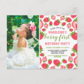 Carte Postale Berry First Strawberry 1ère fête d'anniversaire Ph (Devant)