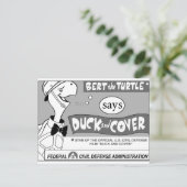 Carte Postale Bert la tortue dit (Debout devant)