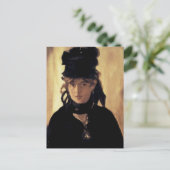 Carte Postale Berthe Morisot avec un bouquet de violettes (Debout devant)