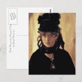 Carte Postale Berthe Morisot avec un bouquet de violettes (Devant / Derrière)