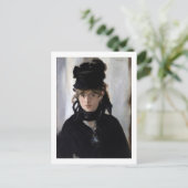 Carte Postale Berthe Morisot avec un bouquet de violettes, Manet (Debout devant)