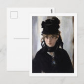 Carte Postale Berthe Morisot avec un bouquet de violettes, Manet (Devant / Derrière)