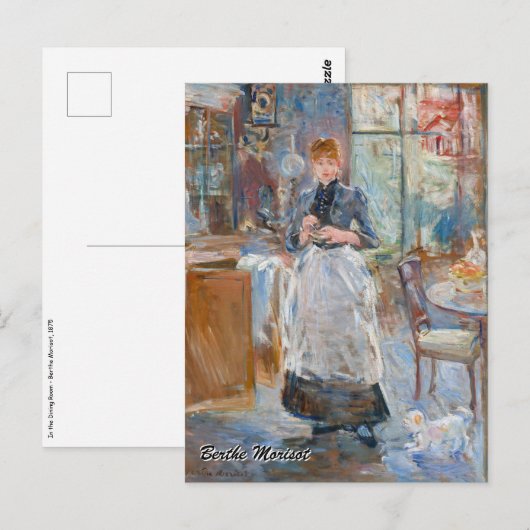 Carte Postale Berthe Morisot - Dans la salle à manger (Devant / Derrière)