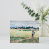 Carte Postale Berthe Morisot - Dans le champ de blé à Gennevilli (Debout devant)
