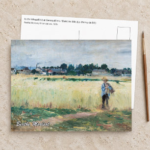 Carte Postale Berthe Morisot - Dans le champ de blé à Gennevilli