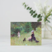 Carte Postale Berthe Morisot - Dans un parc (Debout devant)