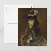 Carte Postale Berthe Morisot - Edouard Manet, Peinture à l'huile (Devant / Derrière)