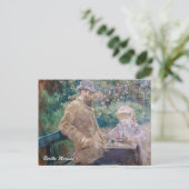 Carte Postale Berthe Morisot - Eugene Manet avec sa fille (Debout devant)