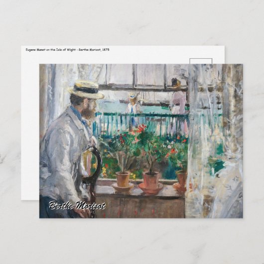 Carte Postale Berthe Morisot - Eugene Manet sur l'île de Wight (Devant / Derrière)