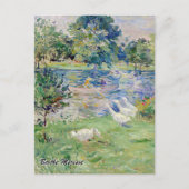 Carte Postale Berthe Morisot - Fille en bateau avec oie (Devant)